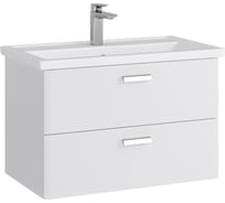 Тумба в ванную подвесная с раковиной RUVANN WELLEN 80 + Фостер 80 Т.WELLEN.Э-80П-KIT-FOS