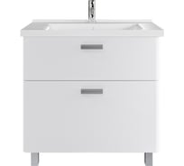 Тумба в ванную напольная с раковиной RUVANN WELLEN 80 + Миранда 80 Т.WELLEN.Э-80Н-KIT-MIR