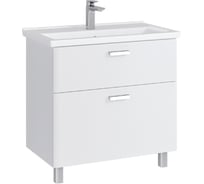 Тумба в ванную напольная с раковиной RUVANN WELLEN 80 + Миранда 80 Т.WELLEN.Э-80Н-KIT-MIR