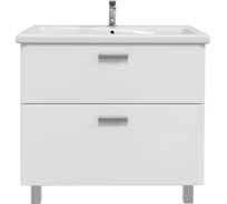 Тумба с раковиной WELLEN 80 + Como 80 в ванную напольная RUVANN Т.WELLEN.Э-80Н-KIT-COM