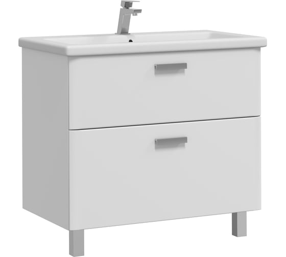 Тумба с раковиной WELLEN 80 + Como 80 в ванную напольная RUVANN Т.WELLEN.Э-80Н-KIT-COM