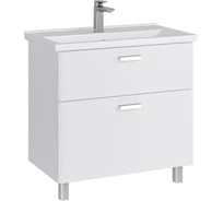 Тумба в ванную напольная с раковиной RUVANN WELLEN 80 + Фест 80 Т.WELLEN.Э-80Н-KIT-FES