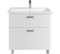 Тумба в ванную напольная с раковиной RUVANN WELLEN 80 + Фостер 80 Т.WELLEN.Э-80Н-KIT-FOS