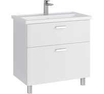 Тумба в ванную напольная с раковиной RUVANN WELLEN 80 + Фостер 80 Т.WELLEN.Э-80Н-KIT-FOS