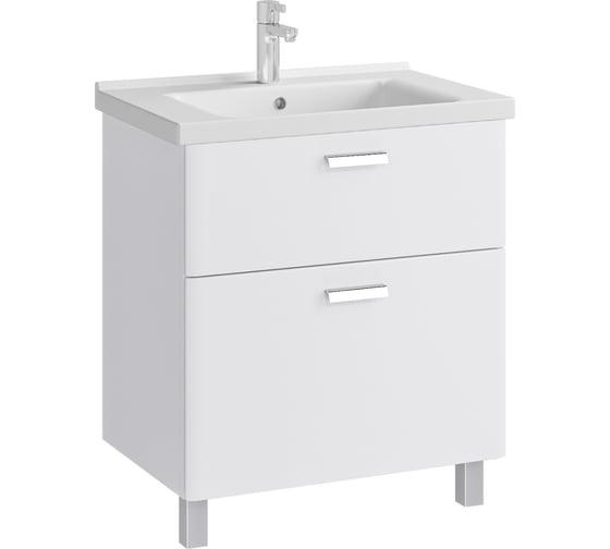 Тумба в ванную напольная с раковиной RUVANN WELLEN 70 + Миранда 70 Т.WELLEN.Э-70Н-KIT-MIR