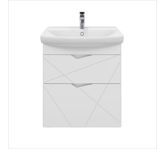 Тумба с раковиной YUTON 70 + Клермонт 70 в ванную подвесная RUVANN Т.YUTON.П-70П-KIT-KLE 1