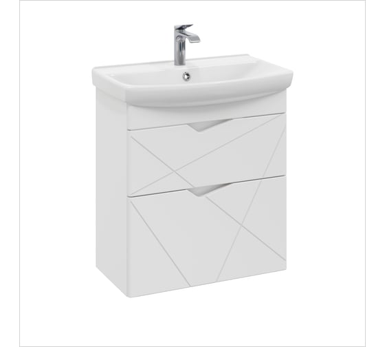 Тумба с раковиной YUTON 70 + Клермонт 70 в ванную подвесная RUVANN Т.YUTON.П-70П-KIT-KLE