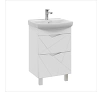 Тумба с раковиной YUTON 50 + Клермонт 50 в ванную напольная RUVANN Т.YUTON.П-50Н-KIT-KLE