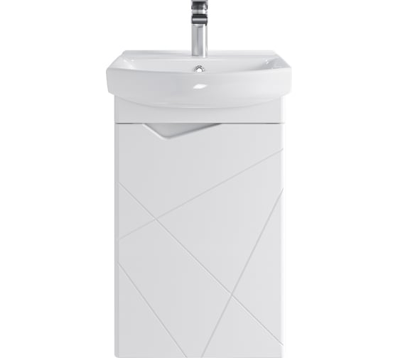 Тумба в ванную универсальная с раковиной RUVANN YUTON 45 + Клермонт 45 Т.YUTON.П-45-KIT-KLE 1