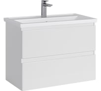 Тумба с раковиной в ванную RUVANN STELLO 80 + Фостер 80 подвесная Т.STELLO.Э-80П-KIT-FOS