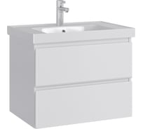 Тумба с раковиной в ванную RUVANN TVILS 60 + Грейс 60 подвесная Т.TVILS.Э-60П-KIT-GRE
