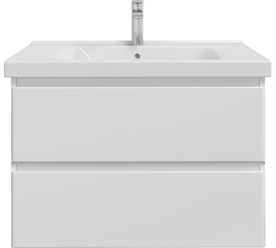 Тумба с раковиной в ванную RUVANN TVILS 80 + Гармония 80 подвесная Т.TVILS.Э-80П-KIT-GAR