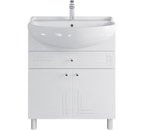 Тумба с раковиной в ванную RUVANN VASA 70 + Амур 70 напольная Т.VASA.П-70НА-KIT-AMU