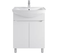 Тумба с раковиной в ванную RUVANN VERY 65 + Стиль 65 напольная Т.VERY.Э-65Н-KIT-STI