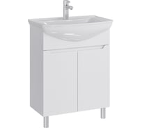 Тумба с раковиной в ванную RUVANN VERY 75 + Стиль 75 напольная Т.VERY.Э-75Н-KIT-STI