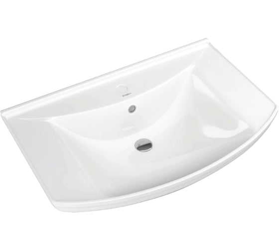 Тумба с раковиной в ванную RUVANN VERY 75 + Стиль 75 напольная Т.VERY.Э-75Н-KIT-STI