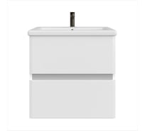 Тумба с раковиной подвесная в ванную RUVANN WELLA 50 + Como 50 Т.WELLA.П-50П-KIT-COM