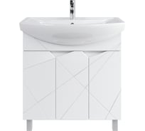 Тумба напольная с раковиной в ванную RUVANN VIVAT 80 + Балтика 80 Т.VIVAT.П-80НБ-KIT-BAL