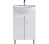 Тумба с раковиной RUVANN NEWA 50 + Уют 50 в ванную, напольная Т.NEWA.П-50Н-KIT-UYuT