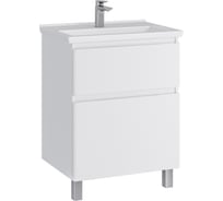 Тумба с раковиной RUVANN STELLO 60 + Миранда 60 в ванную, напольная Т.STELLO.Э-60Н-KIT-MIR
