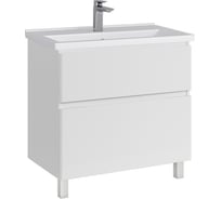 Тумба с раковиной RUVANN STELLO 80 + Фест 80 в ванную, напольная Т.STELLO.Э-80Н-KIT-FES