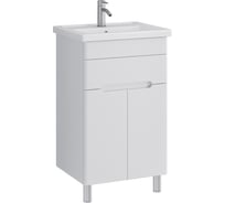 Тумба с раковиной RUVANN NIKA 50 + Фостер 50 в ванную, напольная Т.NIKA.П-50Н-KIT-FOS