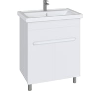 Тумба с раковиной RUVANN NIKA 70 + Фостер 70 в ванную, напольная Т.NIKA.П-70Н-KIT-FOS