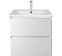 Тумба с раковиной RUVANN STELLO 60 + Миранда 60 в ванную, подвесная Т.STELLO.Э-60П-KIT-MIR