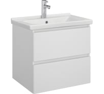 Тумба с раковиной RUVANN STELLO 60 + Миранда 60 в ванную, подвесная Т.STELLO.Э-60П-KIT-MIR