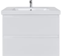 Тумба с раковиной RUVANN STELLO 80 + Гармония 80 в ванную, подвесная Т.STELLO.Э-80П-KIT-GAR