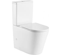 Унитаз-компакт ALCORA Escudero 3/6, безободковый, с сиденьем дюропласт, микролифт LT-2125A-R (670)