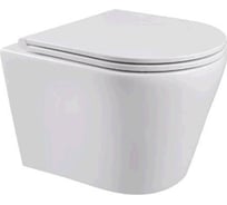 Унитаз подвесной Alcora Precioso безободковый с сиденьем дюропласт 530092