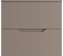 Подвесная тумба с раковиной ORANGE Line 60 см, латте/белый Li-60TuLMDF+B08-500W