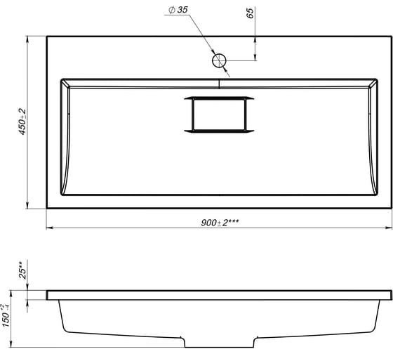 Раковина Stella Polar Арта 90 SP-00001652