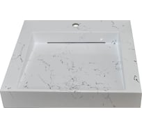 Раковина над стиральной машиной Stella Polar Берта 60x50, белый мрамор SP-00001696