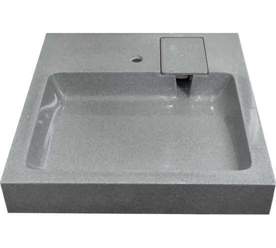 Раковина над стиральной машиной Stella Polar Солярис 60x50, серая SP-00001679