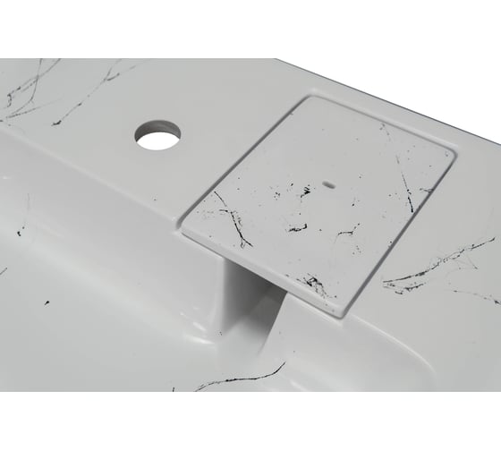 Раковина над стиральной машиной Stella Polar Солярис 60x55, белый мрамор SP-00001687