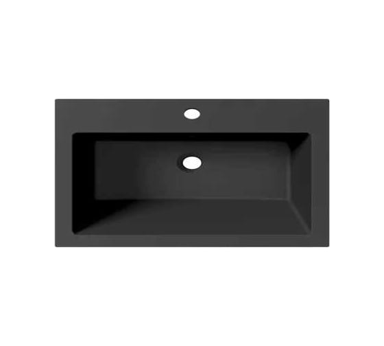 Раковина для ванной uperwood Megan 60x48x16,5 см, черная матовая 45481000001 1