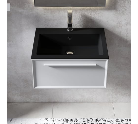 Раковина для ванной uperwood Megan 60x48x16,5 см, черная матовая 45481000001