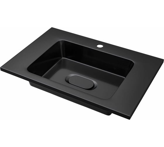 Раковина для ванной uperwood Modul 62x45x12 см, черная глянцевая 29110202339