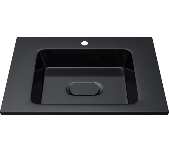 Раковина для ванной uperwood Modul 62x45x12 см, черная глянцевая 29110202339