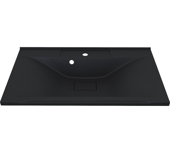 Раковина для ванной uperwood кварцевая Elen Quartz 80x45x15,8 см, черная матовая, уголь 297000019