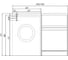 Лондри AQUATON 120 Раковина ЛЕВАЯ ГРАФИТ 00092908 1A72843KLH21L 7