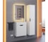 Тумба с раковиной для ванной uperwood Modul 50 см, подвесная, матовая, белая/графит 393020555 6