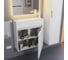Тумба с раковиной для ванной uperwood Modul 60 см, подвесная, матовая, белая 393020556 6