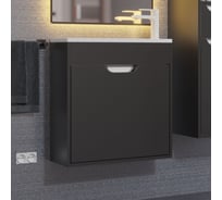 Тумба с раковиной для ванной uperwood Modul 60 см, подвесная, матовая, черная 393020547