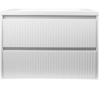 Подвесная тумба с раковиной для ванной uperwood Next Premium 70x45x57 см, белая, 2 ящика 3930205165