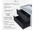 Подвесная тумба с раковиной для ванной uperwood Next Premium 70x45x57 см, белая/графит, 2 ящика 3930205163 3