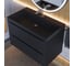 Подвесная тумба с раковиной для ванной uperwood Tanos-Classic Quartz 80x45x55 см, черная/уголь 3930421700 10