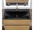 Раковина для ванной полувстраиваемая uperwood Self_80 см, прямоугольная, черная глянцевая 4538341202 3